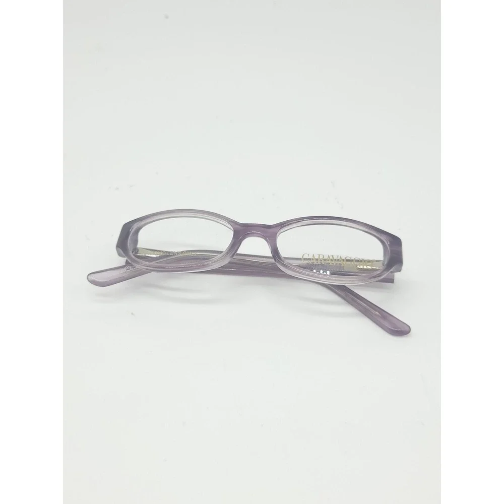 Caravaggio Eyeglasses Frame Car C924 Women's Purple Full Rim Oval 42-15-115